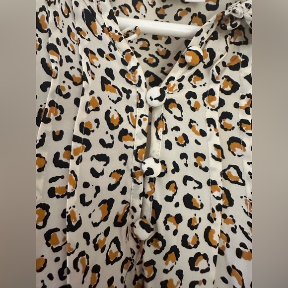 Veronica Beard leopard print blouse size 6 - Picture 9 of 13